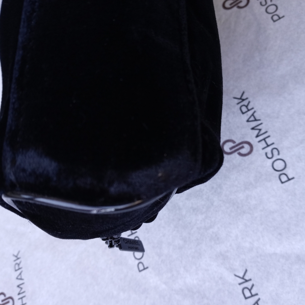 Chanel Velvet Cosmetic Bag with Double. Zippers - Picture 9 of 10